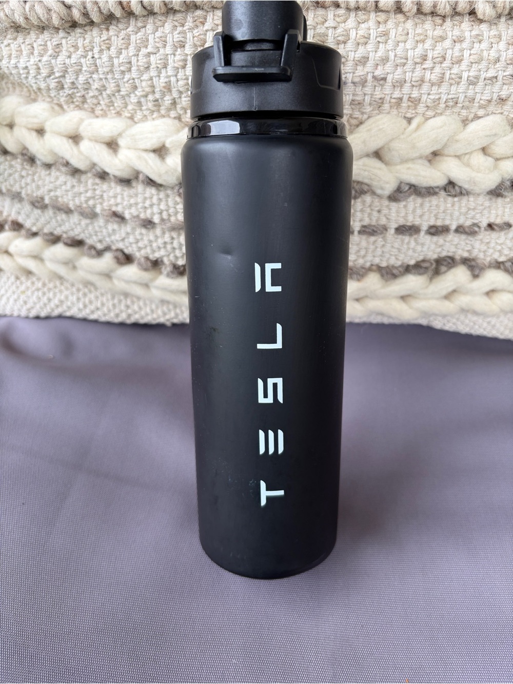 Tesla Black Water Bottle